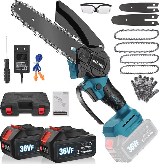 8 Inch Mini Cordless Chainsaw Compatible with Bosch PBA 18V 8 Inch Mini Cordless Chainsaw Compatible with Bosch PBA 18V