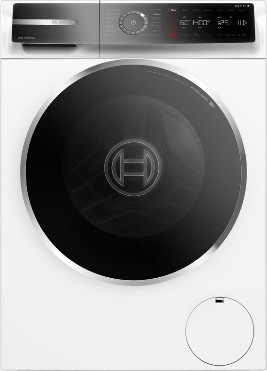 Bosch WGB2540BNL - Serie 8 - Wasmachine met stoom - 10 kg - 1400 rpm - 40% zuiniger dan energielabel A - Zeer stil - Iron Assist: vermindert kreukels tot 50% - Home Connect