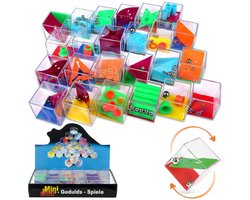 Uitdeelcadeaus 24 STUKS Geduldspelletjes Kubus - Traktatie Uitdeelcadeautjes voor kinderen - Klein Speelgoed Traktaties