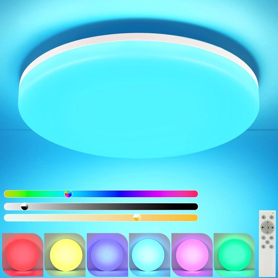 BRILONER - Plafondlamp - 3651216 - Chroom - 355x65mm (DxH) - IP44