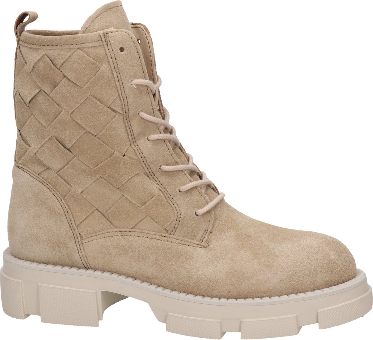 Alpe dames veterboots - Beige - Maat 40