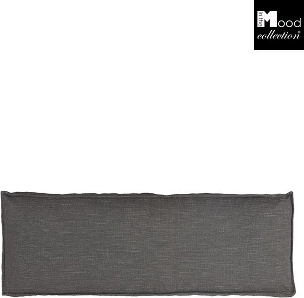 In The Mood Salvador Bank Kussen Antraciet - L120 X B40 X H12 Cm