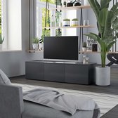 Decoways - Tv-meubel 120x34x30 cm spaanplaat grijs