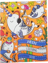Neon Kleurboek Walvissen - 'Neon Colouring Book'