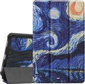 Hoesje Geschikt Voor Samsung Galaxy Tab A7 lite hoes Bookcase Sterrennacht Print - Hoes Hoesje Geschikt Voor Samsung Galaxy Tab A7 lite hoesje Smart cover