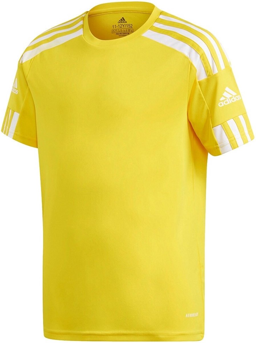 adidas - Squadra 21 Jersey Youth - Kindershirt - 128 - Geel