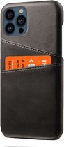 Peachy Duo Cardslot Wallet kunstleer hoesje voor iPhone 13 Pro Max - zwart