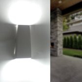 Wandlamp LED 7W IP44 Dubbele Balken WIT - Warm wit licht