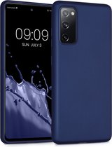 kwmobile telefoonhoesje voor Samsung Galaxy S20 FE - Hoesje voor smartphone - Back cover in metallic blauw