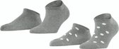ESPRIT Mesh Dot 2-Pack duurzaam organisch Katoen Multipack Dames Sneakersokken grijs - Maat 39-42