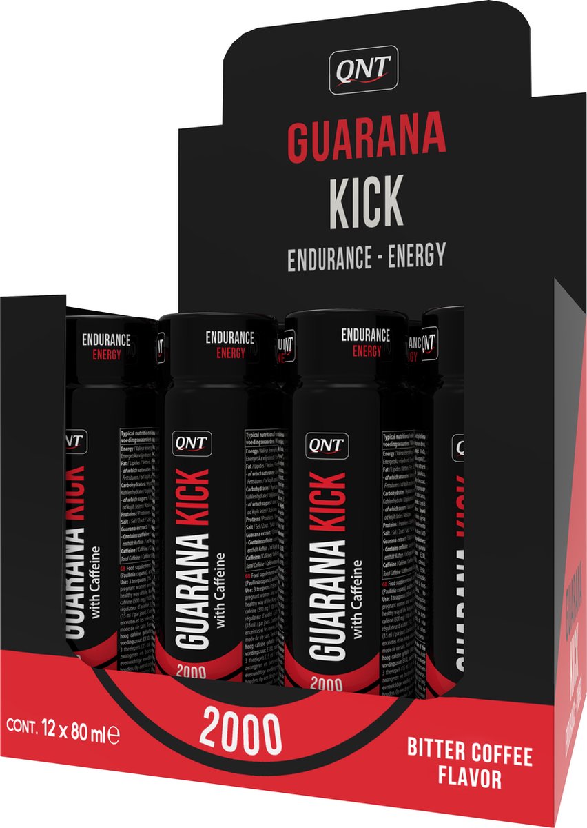Goedkoopste QNT Guarana Kick Shot 12X80 ML