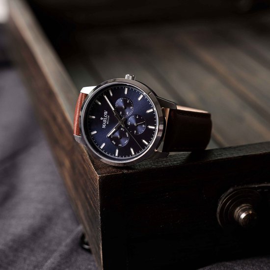 Montre chronographe Marlow Miller avec bracelet en cuir | bol.