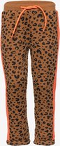 TwoDay meisjes broek met luipaardprint - Bruin - Maat 110/116