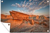 Muurdecoratie Grote stenen in een woestijn in Nebraska - 180x120 cm - Tuinposter - Tuindoek - Buitenposter