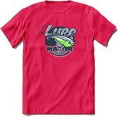 Vissen T-Shirt | Grappig Verjaardag Vis Hobby Cadeau Shirt | Dames - Heren - Unisex | Tshirt Hengelsport Kleding Kado - Roze - XL