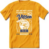 Val Me Niet Lastig Tijdens Het Vissen T-Shirt | Blauw | Grappig Verjaardag Vis Hobby Cadeau Shirt | Dames - Heren - Unisex | Tshirt Hengelsport Kleding Kado - Geel - XXL