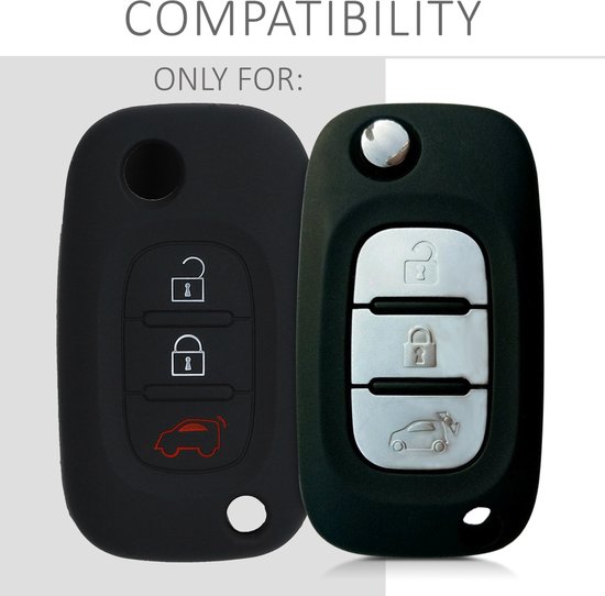 kwmobile hoes voor autosleutel compatibel met Ford 3-knops autosleutel