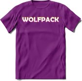 Saitama T-Shirt | Wolfpack Crypto ethereum Heren / Dames | bitcoin munt cadeau - Paars - L