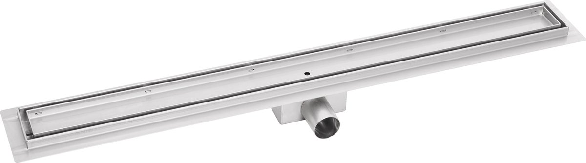 Badplaats Douchegoot 120 cm BP01 - Douchedrain met RVS Rooster - 7 cm Diep en Inclusief Afvoer
