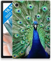 Tablet Hoes Samsung Galaxy Tab A8 2021 TPU Siliconen Hoesje Pauw met transparant zijkanten