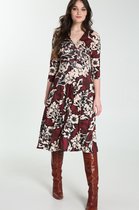 Cassis Dames Lange jurk met bloemenprint - Jurk - Maat 46