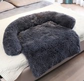 Zachte fluffy hondenmat voor bank Maat S