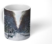 Mok - Een winterse foto van het Scandinavische Stockholm - 350 ML - Beker