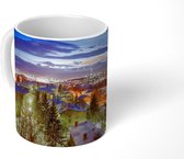 Mok - Donkerblauwe lucht boven skyline Sarajevo in Bosnië en Herzegovina - 350 ML - Beker