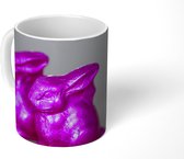 Mok - Roze paashazen - 350 ML - Beker