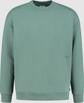 Purewhite -  Heren Relaxed Fit   Sweater  - Groen - Maat M