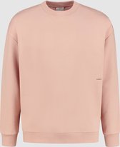 Purewhite -  Heren Relaxed Fit   Sweater  - Roze - Maat XS