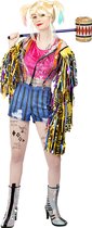 Costume FUNIDELIA Harley Quinn avec pompons - Oiseaux de proie pour femmes Super-héros -héros - Taille : XL - Multicolore