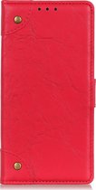 Xiaomi Redmi 8 Hoesje - Mobigear - Ranch Serie - Kunstlederen Bookcase - Rood - Hoesje Geschikt Voor Xiaomi Redmi 8