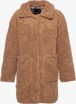 Jazlyn dames teddy coat - Bruin - Maat L