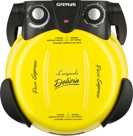 G3 Ferrari Delizia - Pizzaoven elektrisch - 400°C - Vuurvaste pizzasteen Ø31 cm - Pizza in 5 min - Geel — afbeelding 3