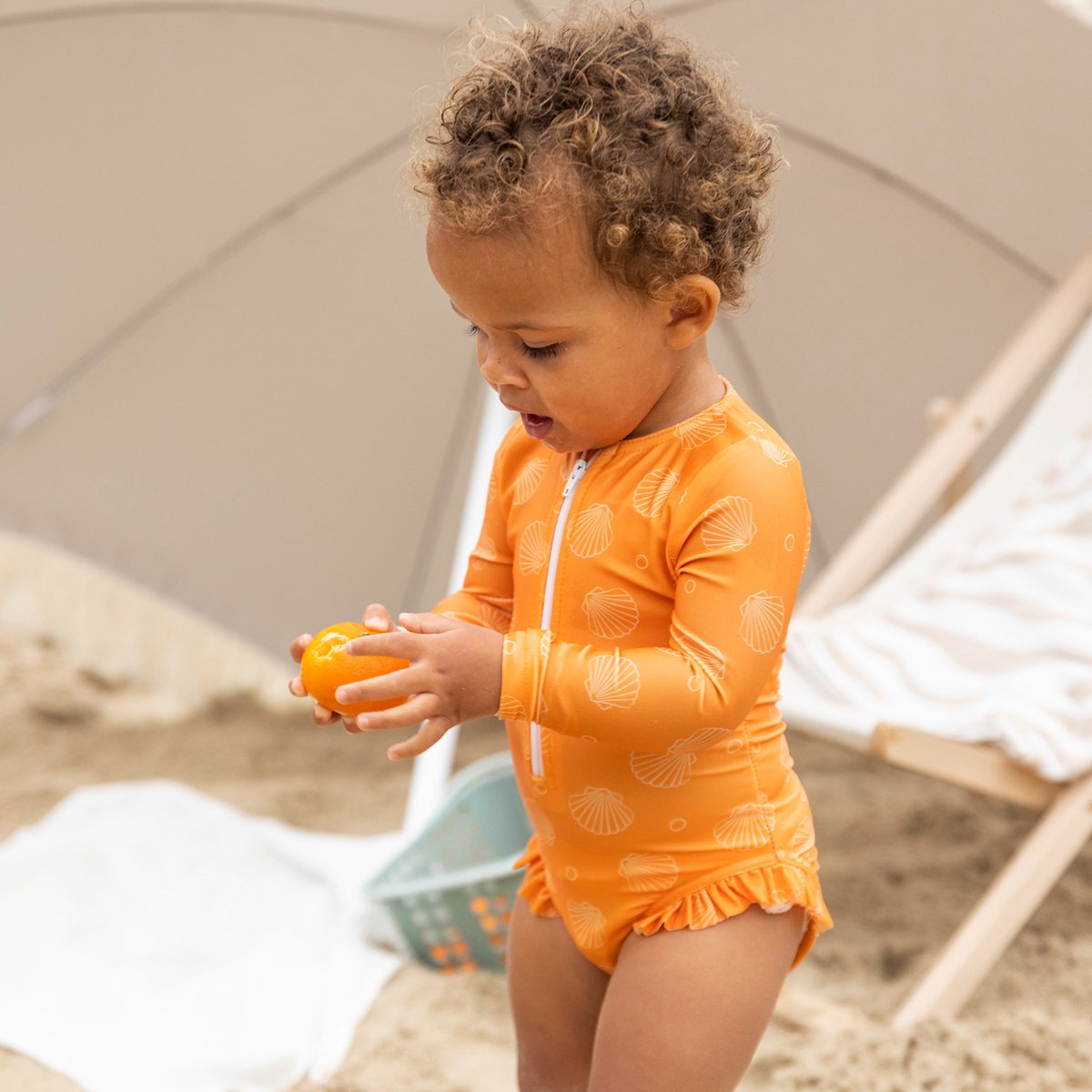 Swim Essentials UV Badpak Meisjes Met Lange Mouwen - Oranje - Oranje Kiss — afbeelding 20