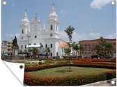 Tuinposter - Tuindoek - Tuinposters buiten - Braziliaanse kathedraal van Belém in Zuid-Amerika - 120x90 cm - Tuin