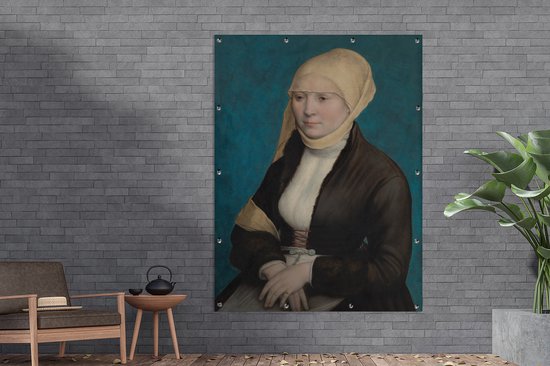 Muurdecoratie buiten Portret van een Zuid-Duitse vrouw - Schilderij van