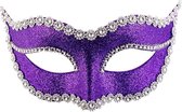 Carnival Toys Verkleedmasker Glitters Dames Paars One-size