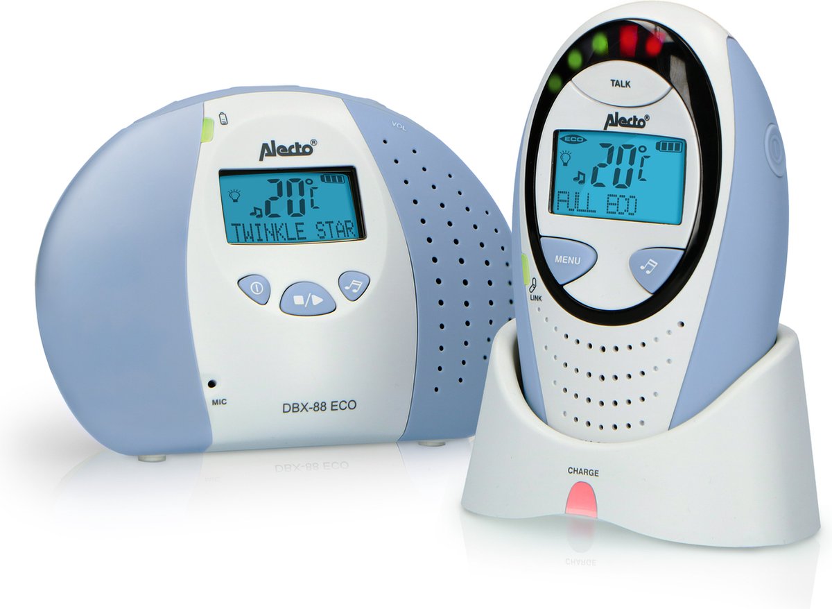 Afbeelding van Alecto DBX-88 ECO - Full Eco DECT Babyfoon met Display - Blauw