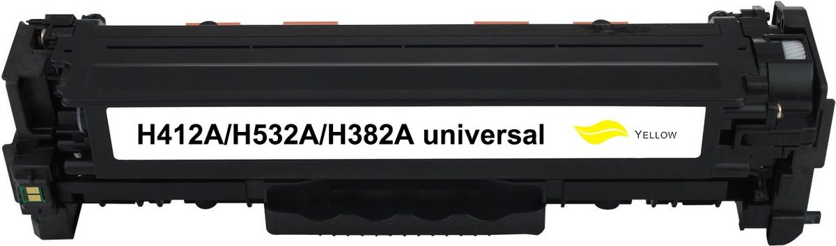 HP CE412A CC532A CF382A 718Y Toner Geel - 2800 Pagina's - Huismerk Compatible - CM2320 M476 M351A M375nw M451 M475 - HP 718Y - CE412A compatible - CE412A alternatief Tonercartridge HP inktcartridge