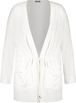 SAMOON Dames Vest met tunnelkoord Offwhite-50