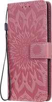 Xiaomi Mi 9T Hoesje - Mobigear - Mandala Serie - Kunstlederen Bookcase - Roze - Hoesje Geschikt Voor Xiaomi Mi 9T