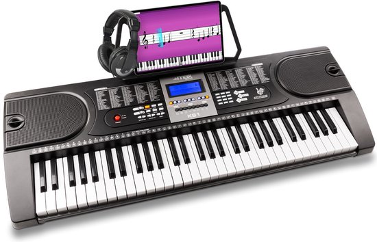 Keyboard - MAX KB1 keyboard piano met 61 toetsen en trainingsfunctie +  hoofdtelefoon.... | bol.com