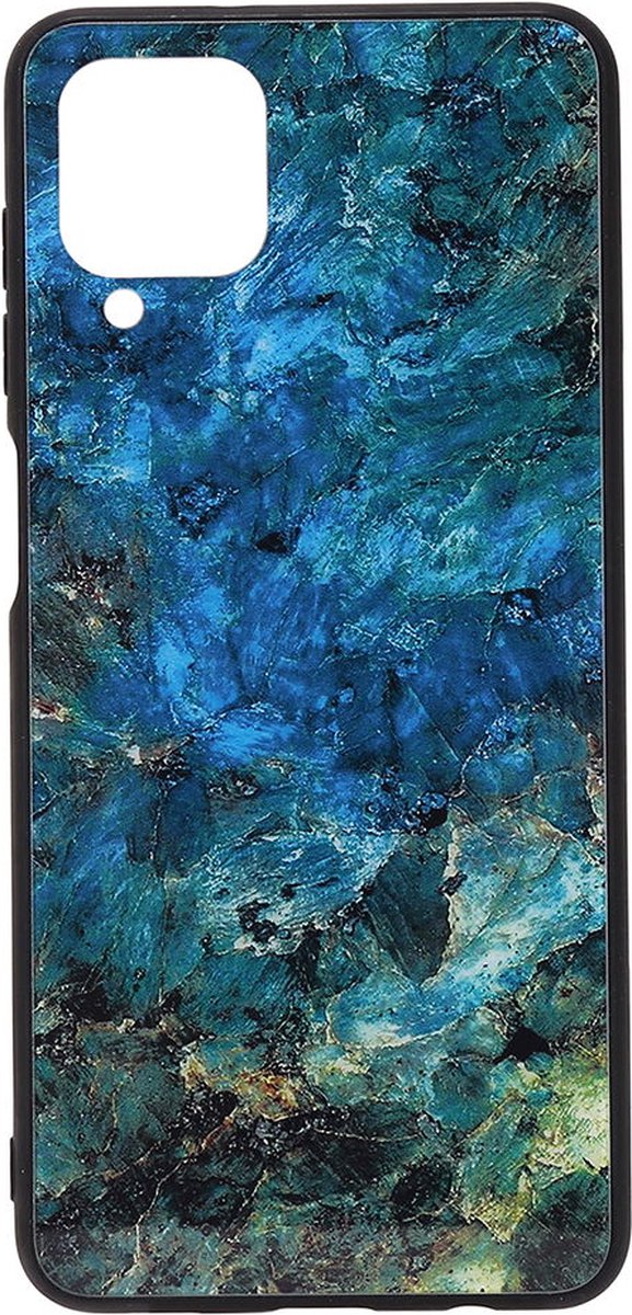 Shop4 - Geschikt voor Samsung Galaxy A22 4G Hoesje - Harde Back Case Marmer Kleurrijk