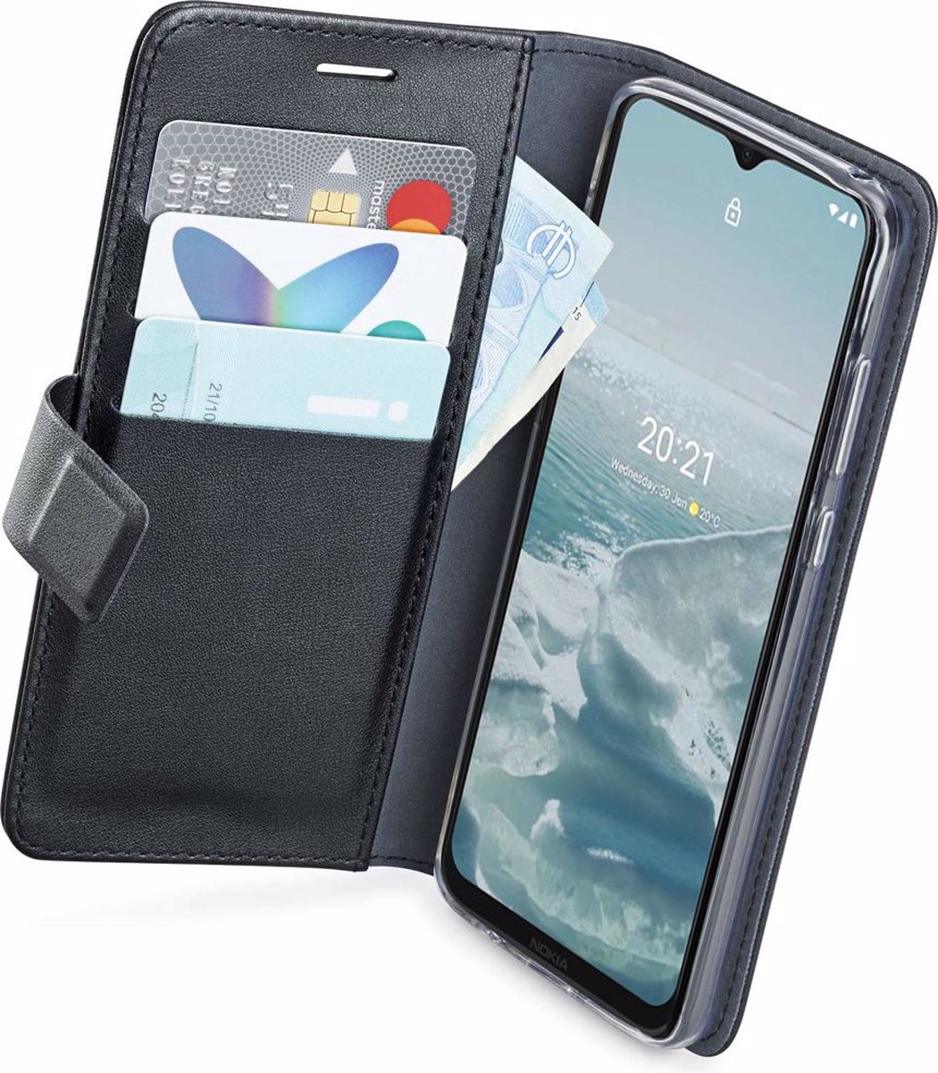 Azuri - Walletcase voor Nokia G10/G20 - Zwart