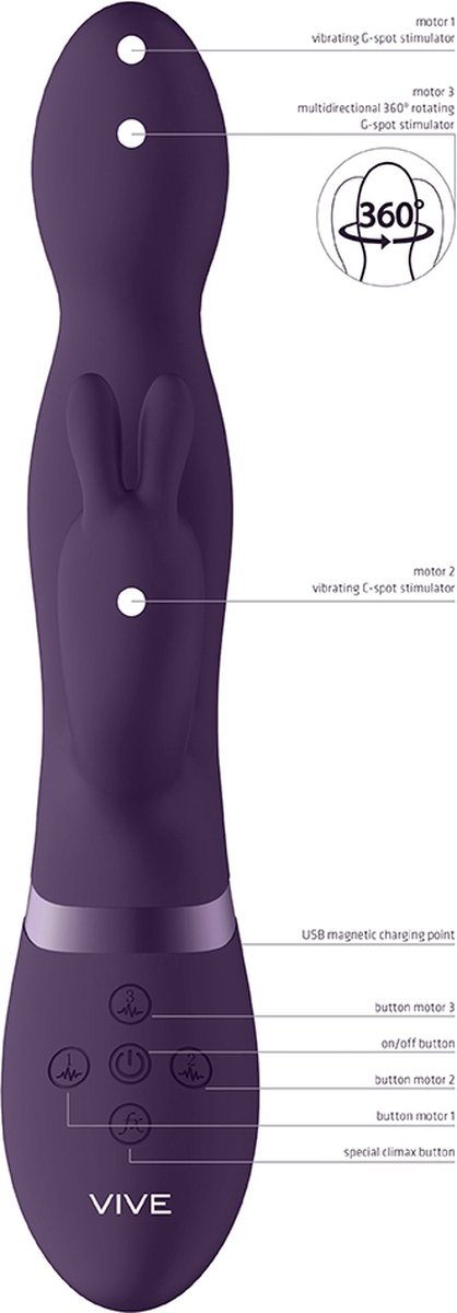 Niva - Purple - Vibrator - Sex toy - Vibrators voor vrouwen — cadeau in Cadeau-ideeën - foto 5