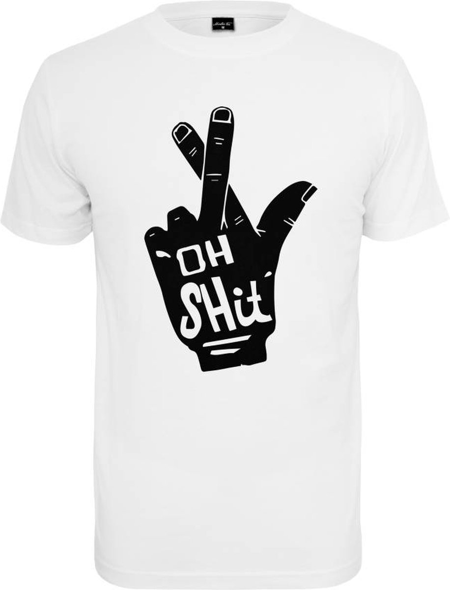 Mister Tee Oh Shit Heren T-shirt XXL Wit
