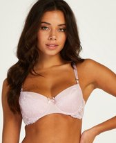 Hunkemöller Dames Lingerie Voorgevormde beugel bh Leonie  - Roze - maat F75