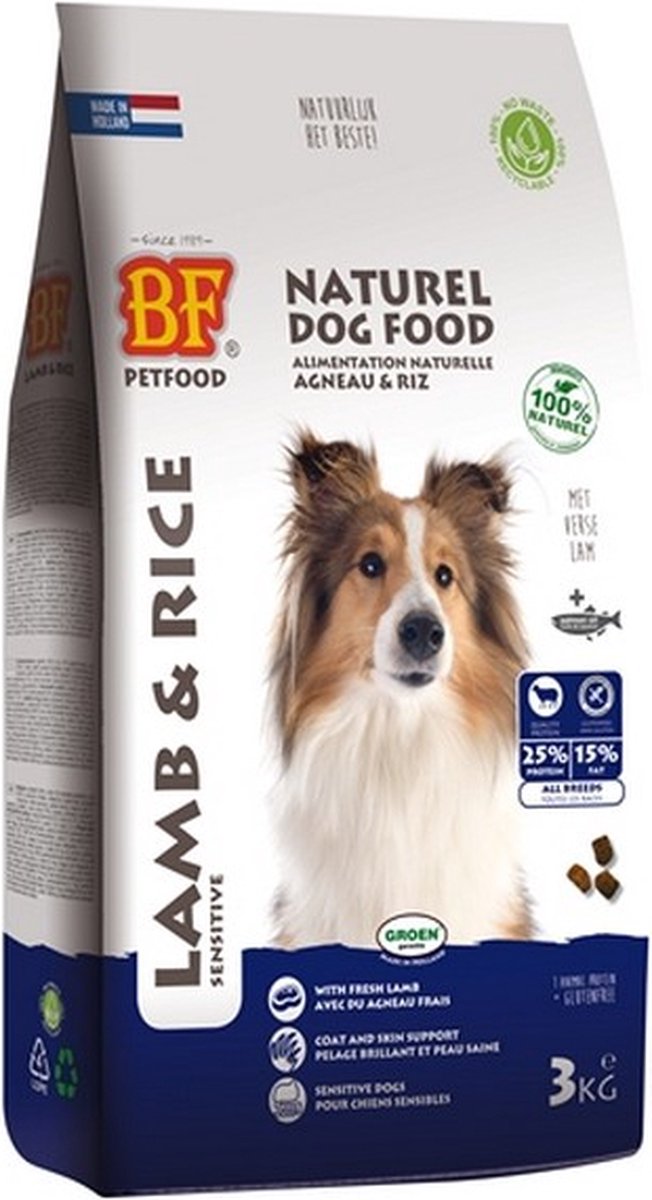 Biofood Hondenvoer - Lam/Rijst - 3 kg